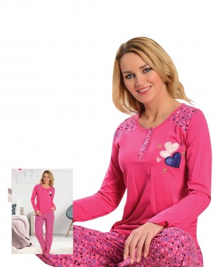 Turkish Women Pajamas, Long Sleeve Pajamas, Casual PJS