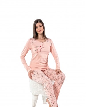 Turkish Women Pajamas, Long Sleeve Pajamas, Casual PJS