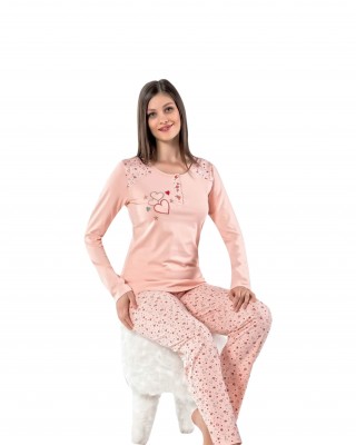 Long Sleeve Pajamas Set – Turkish Women's Sleepwear for Stylish Comfort at Style Turk