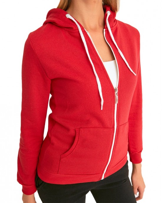 Women's Pullover Hoodie, Womens Zip Up Hoodies Jacket, Casual Tops Loose Sweatshirt with Pocket