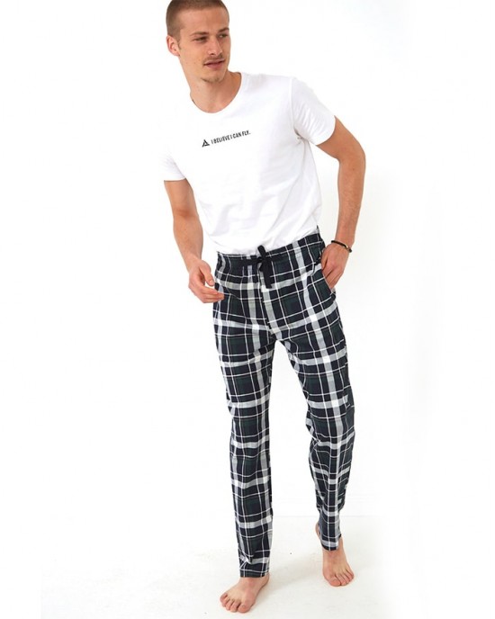 Fashion Garments White Mens Cotton Pajama, Size: 38-42