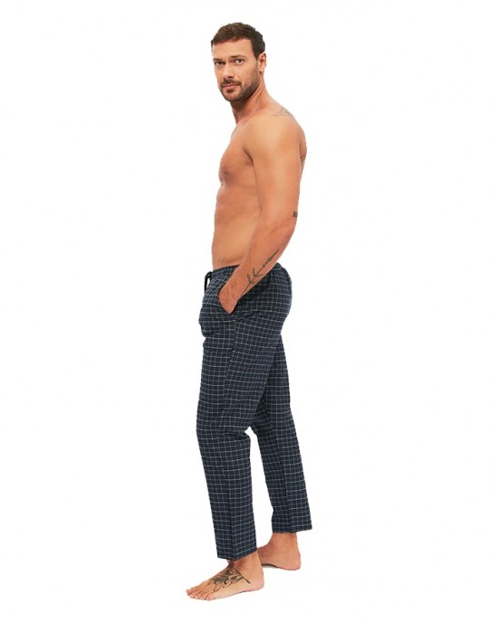 Turkish Men's Pajama Pants, Men's Pajama Pants, Soft Sleep Wear Pants, Cotton Pants With Pockets, Home Pants