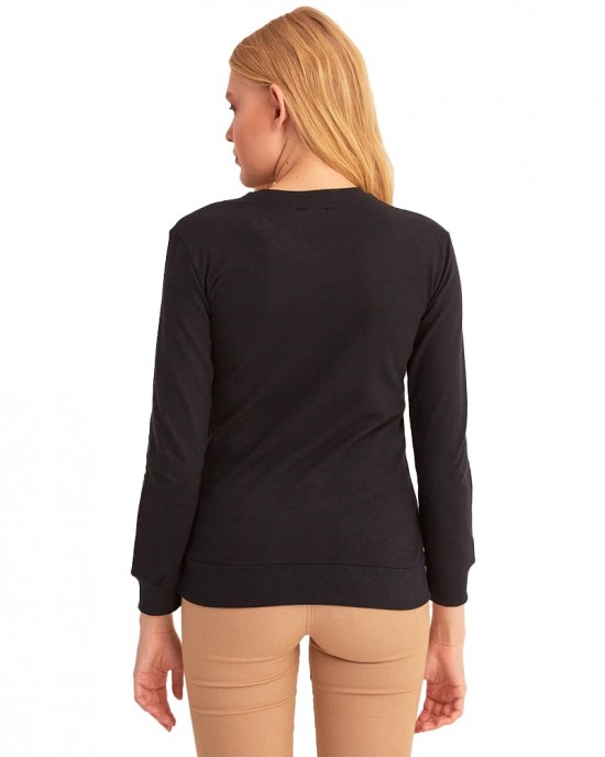 Casual Long Sleeve Shirt, Crewneck Blouse Tops