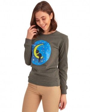 Casual Long Sleeve Shirt, Crewneck Blouse Tops
