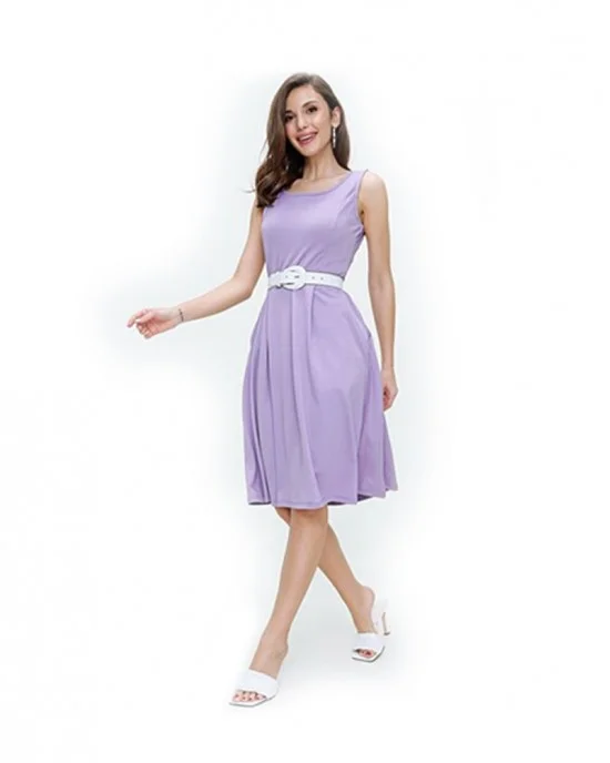 designer dresses knitted Mirto Knit Sleeveless Dress Liberty Blue / M (US 4) main image 1