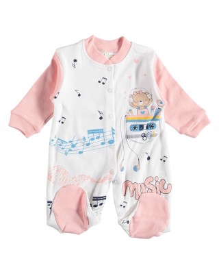 Sleep and Play Suit, Snap Closure Baby Overalls, Baby Girl's Overalls, One Piece