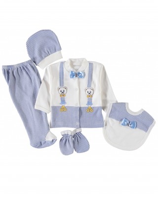 Turkish Baby Clothes Set, Newborn Clothes, Outfits Infant, 100% Cotton Newborn Outfits for All Seasons, 5 Pieces