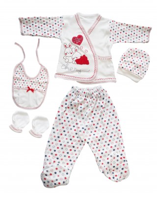 Turkish Baby Clothes Set: 5-Piece 100% Cotton Newborn Outfits for Ultimate Comfort and Style