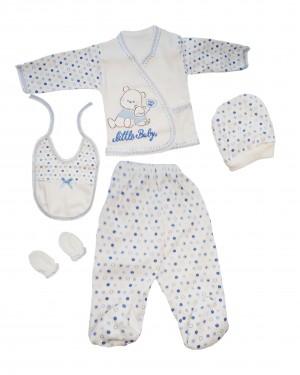 Bebek Yeni Doğan Seti, Türk Bebek Kıyafet Seti, 5 Parçalı %100 Pamuk Yenidoğan Bebek Seti Bebek Yeni Doğan Seti, Türk Bebek Kıyafet Seti, 5 Parçalı %100 Pamuk Yenidoğan Bebek Seti