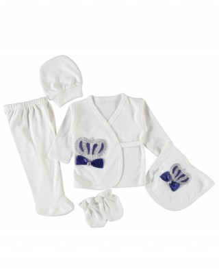 Turkish Baby Clothes Set – 5 Piece Newborn Cotton Outfit, 100% Cotton Turkish Baby Set