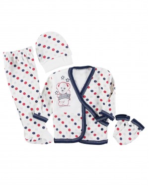 Türk Bebek Giysi Seti - Konfor ve Stil için 4 Parçalı Yenidoğan Kıyafet Seti Türk Bebek Giysi Seti - Konfor ve Stil için 4 Parçalı Yenidoğan Kıyafet Seti
