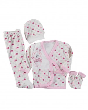 Türk Bebek Giysi Seti - Konfor ve Stil için 4 Parçalı Yenidoğan Kıyafet Seti Türk Bebek Giysi Seti - Konfor ve Stil için 4 Parçalı Yenidoğan Kıyafet Seti