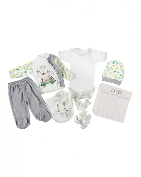StyleTurk, Turkish Baby Clothes Set, 9-Piece Cotton Newborn Set