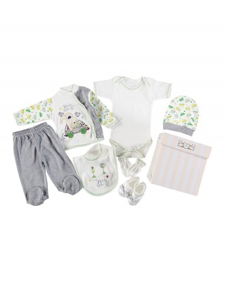 Turkish Baby Clothes Set, 9-Piece Cotton Newborn Set, Soft and Comfortable Baby Clothes for Infants