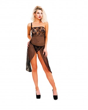 Long Babydoll Sexy Lingerie, Turkish Babydolls Set, Fantasy Lingerie, Transparent black with cute trimming around the sensitive places Long Babydoll Sexy Lingerie, Turkish Babydolls Set, Fantasy Lingerie, Transparent black with cute trimming around the sensitive places