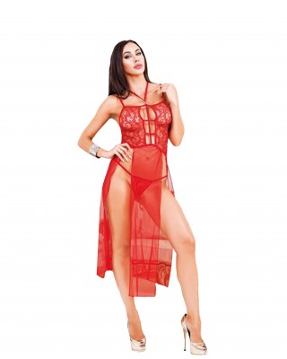 Long Babydoll Sexy Lingerie, Turkish Babydolls Set, Fantasy Lingerie, Get your freedom with the red