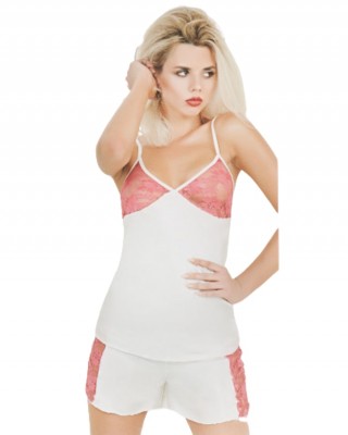 Fantasy Lingerie, Sexy Fantasy Set, Lingerie with short, Sexy White Color