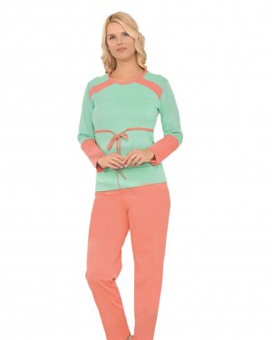 Turkish Long Sleeve Sleepwear Pajama Sets, Nightwear Soft Pjs