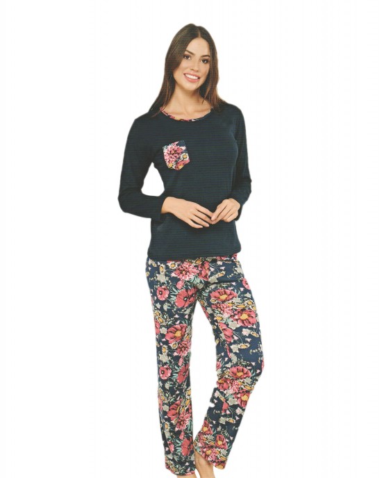 Stylish Turkish Long Sleeve Pajama Ensemble - Elevate Your Nightwear for Every Season