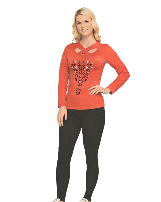 Turkish Seasons Long Sleeve Pajama Set - X-neck, Versatile Women’s Sleepwear for Every Season