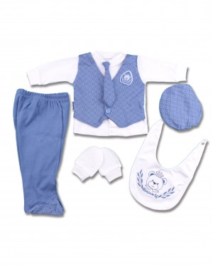 Türk Bebek Kıyafet Seti - %100 Pamuk Yeni Doğan Kıyafetleri, 5 Parçalı Bebek Pamuk Seti Türk Bebek Kıyafet Seti - %100 Pamuk Yeni Doğan Kıyafetleri, 5 Parçalı Bebek Pamuk Seti