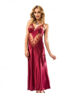 Sexy Long Satin Lingerie Dress, Nightdress Lingerie Sexy Long Satin Lingerie Dress, Nightdress Lingerie