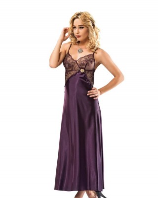 Sexy Long Satin Lingerie Dress, Nightdress Lingerie