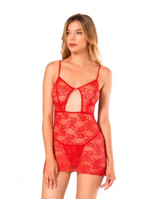 Sexy Lace Bodysuit Deep V Teddy Lace Babydoll