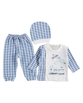Baby Pajama | 3-Piece Turkish Baby Clothes Set | 100% Cotton Newborn Clothing