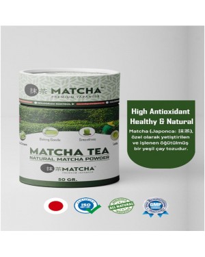 مسحوق ماتشا الياباني الطبيعي 50 غ - ماتشا الياباني الأصلي الفاخر عالي الجودة