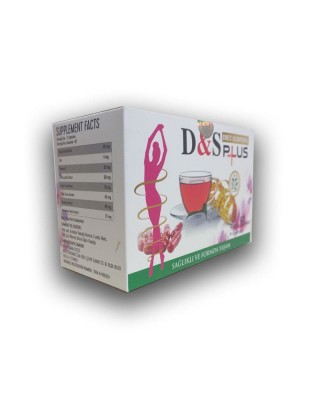 D&S Plus DIET SLIMMING, Slimming Capsules & Herbal Tea for Fat Burning, Appetite Suppression and Weight Loss