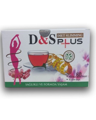 D&S Plus DIET SLIMMING, Slimming Capsules & Herbal Tea for Fat Burning, Appetite Suppression and Weight Loss