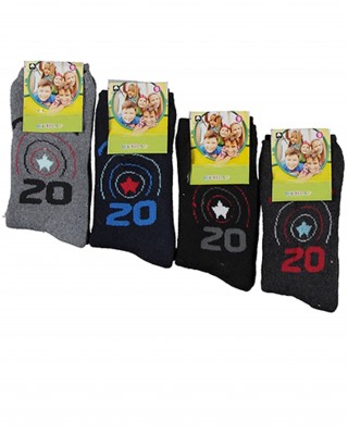 مجموعة جوارب للأطفال, جوارب أطفال طويلة, جوارب قطنية تركية، جوارب شتوية, مجموعة 12 جورب منقوش 