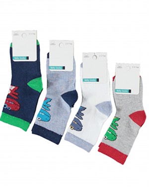 New ViP Baby Socks Set, Newborn Socks, Baby Socks, Baby Socks, Turkish Cotton Socks, Set of 12 Patterned Socks