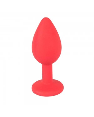 Silicone Butt Plug Anal with Diamante Stone, Anal Plug Silicone with Colored Stone 7 cm for Enhanced Pleasure Silicone Butt Plug Anal with Diamante Stone, Anal Plug Silicone with Colored Stone 7 cm for Enhanced Pleasure