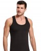 Men's Sleeveless Underwear, Men's Underwear, 100% Cotton, Black Color