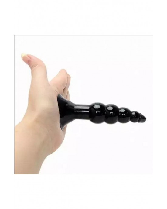 Anal Plug Set of 5 – Premium Multi-Sized TPE Plugs for Beginners to Advanced Users, Black Color