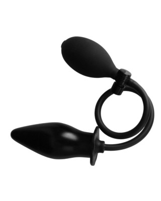 Black Silicone Inflatable Anal Butt Plug – Premium Adjustable and Expandable Anal Plug for All Levels