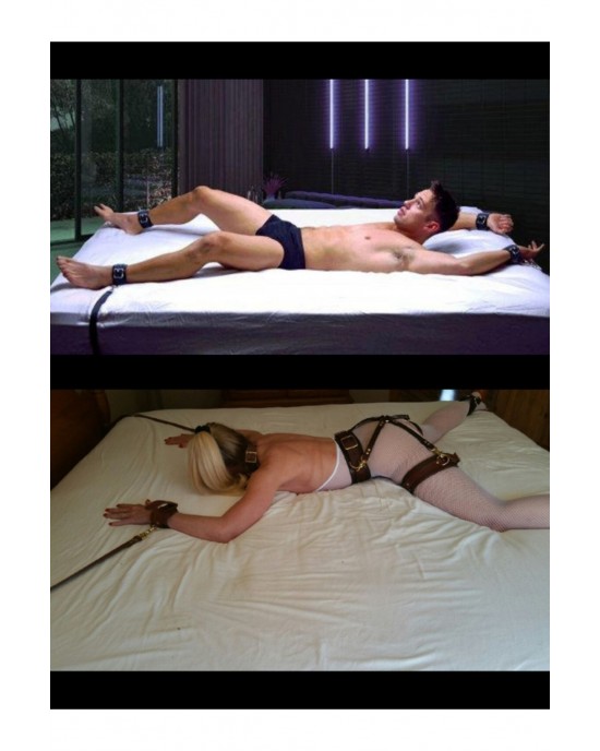 Bed Bondage Handcuffs for Exciting Moments, Fantasy Series Adjustable Bed Handcuffs Set