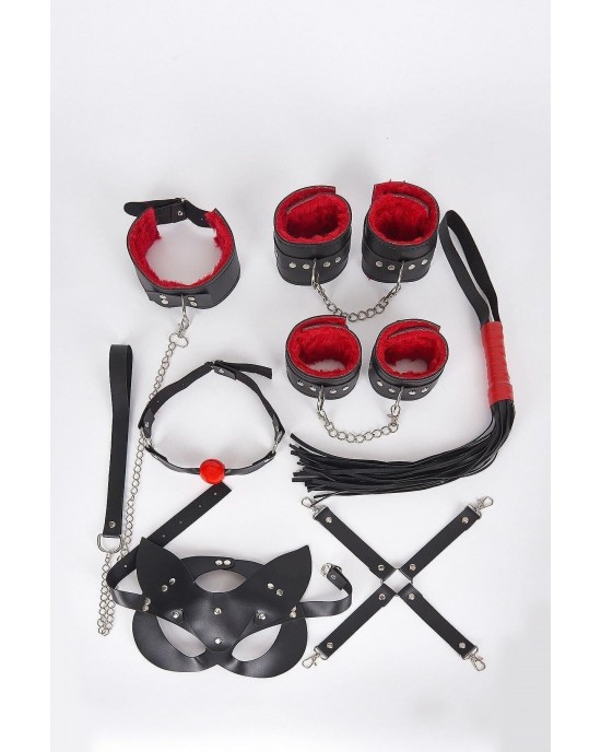 Sex Bondage Kit, Bondage Sex Tools, 7 Piece Bondage Set, Leather Sex Toys for Women, Sexual accessories