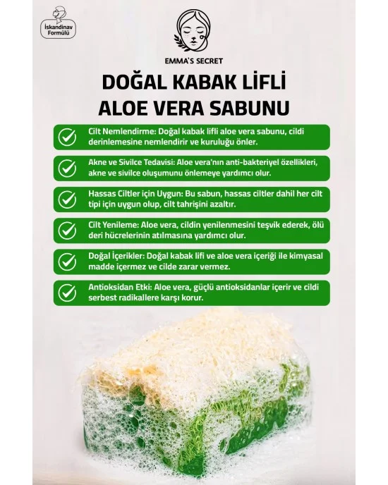 Style Turk, Doal Kabak Lifli Aloe Vera Sabunu 3125 gr