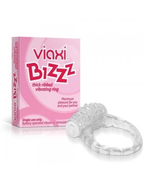 Viaxi Bizzz Penis Silicone Vibrating Ring - Single-Use Pleasure Enhancer with Intense Vibrations Viaxi Bizzz Penis Silicone Vibrating Ring - Single-Use Pleasure Enhancer with Intense Vibrations