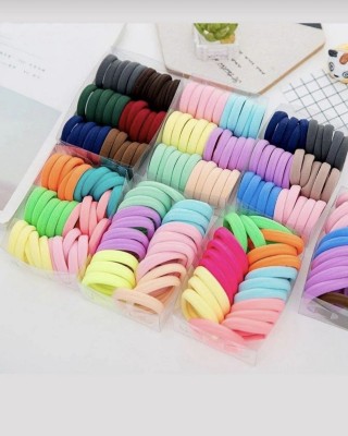 مجموعة أربطة الشعر الملونة للنساء - 50 قطعة