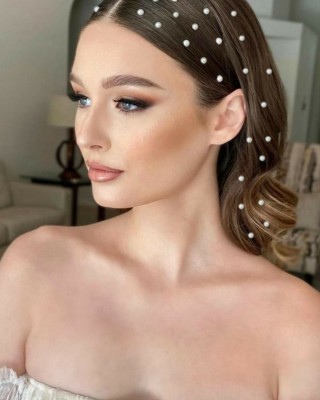 Pearl Sticker 150 Pieces Hair, Body and Face Stone - Beige Beads, Makeup Stone