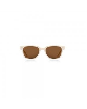 Kinary Unisex Sunglasses, Stylish UV Protection with Polarized Lenses and Durable Polycarbonate Frames, Beige Color, Brown Lenses Kinary Unisex Sunglasses, Stylish UV Protection with Polarized Lenses and Durable Polycarbonate Frames, Beige Color, Brown Lenses