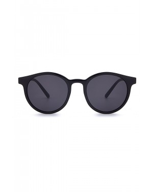 Modalucci Unisex Güneş Gözlükleri, Moda, Şık, UV Korumalı, Polarize, Yüksek Kalite ve Uygun Fiyatlı, Siyah Renkli, Yarı Dairesel Tasarım