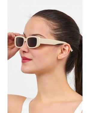 Modalucci Women's Sunglasses, Stylish, Polarized, UV Protection, High-Quality Eyewear, Beige Color, Brown Lens Color Modalucci Women's Sunglasses, Stylish, Polarized, UV Protection, High-Quality Eyewear, Beige Color, Brown Lens Color