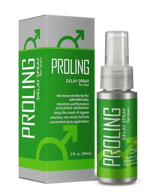  بخاخ PROLING مؤخر للقذف للرجال - يعزز الأداء الجنسي, يتحكم في القذف ويوفر متعة طويلة الأمد, 59 مل