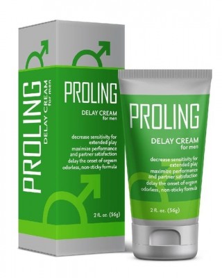 PROLING DELAY CREAM for Men – Prolong Your Pleasure and Boost Performance, 56g/2oz