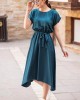 Casual Style Women Dress, Solid Color